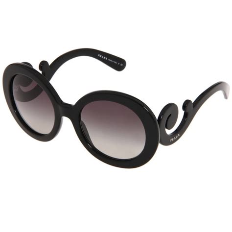 prada baroque round sunglasses black|Prada baroque sunglasses sunglass hut.